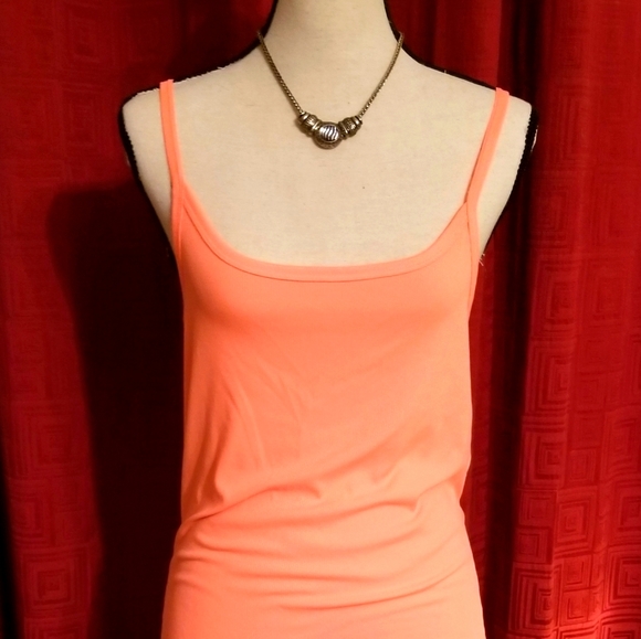2/$35 NoBo NWOT Ladies Spaghetti Strap Orange Top - Picture 1 of 2